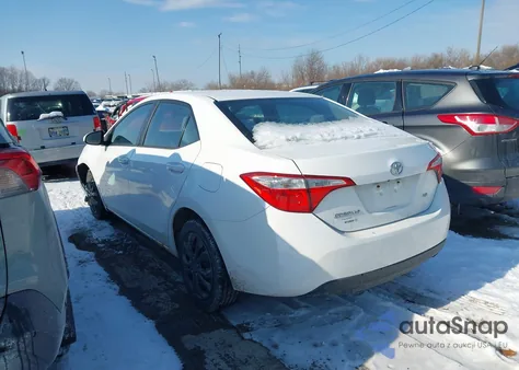 2014 Toyota Corolla Le z USA, uszkodzony, nr VIN 2T1BURHE2EC032642